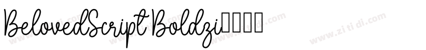 BelovedScript Boldzi字体转换